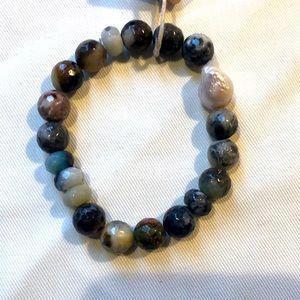 Agate pearl bracelet